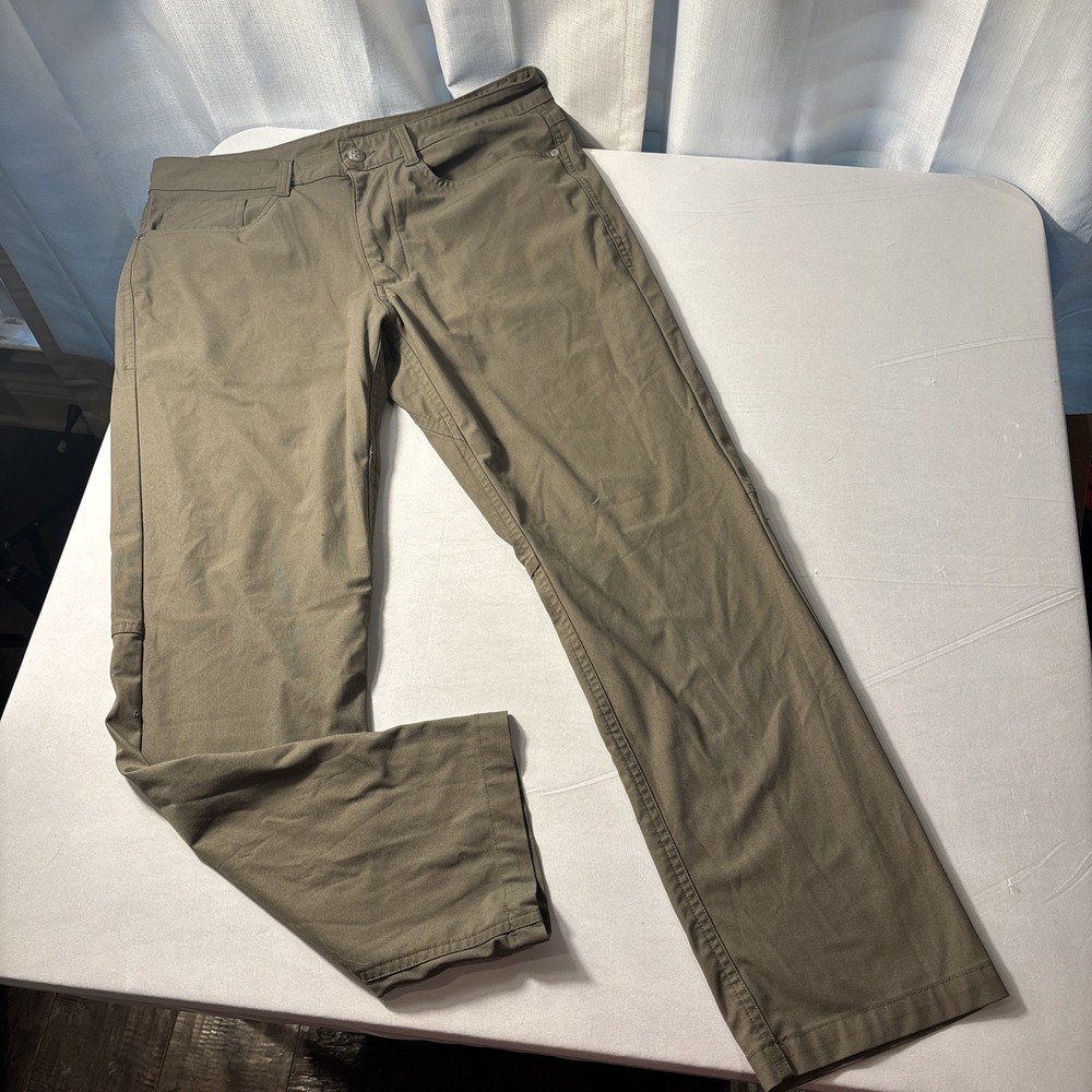 SWISS TECH Olive Branch Men Pants 32W Polyester Stretch Active Casual Hiking